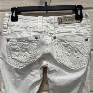 Rock Revival White Straight Leg Jeans